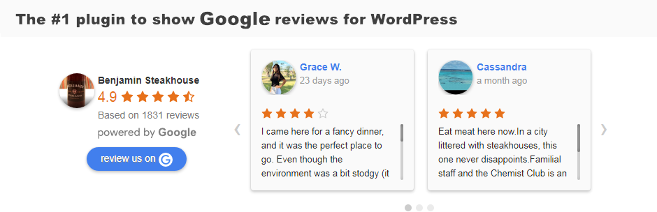 Product image for Plugin for Google Reviews.