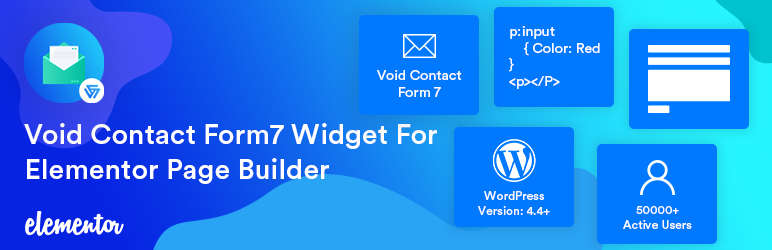 Product image for Void Contact Form 7 Widget For Elementor Page Builder.